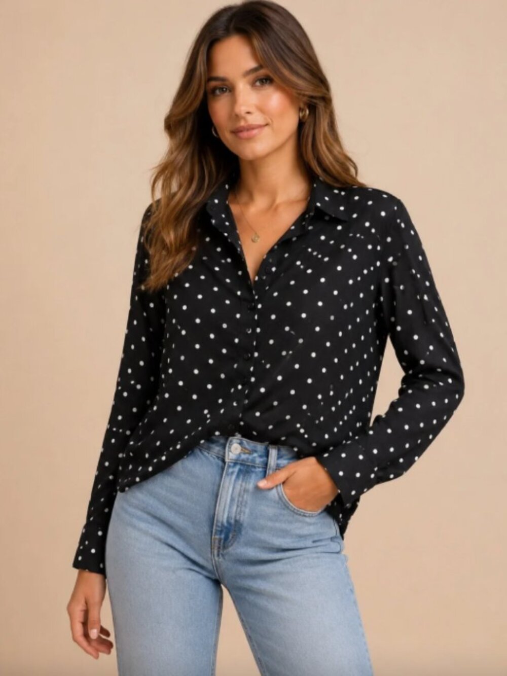 New Target Polka Dot Blouse, Medium
